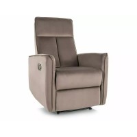 Samta izlaižams krēsls NIKOS VELVET kapučino